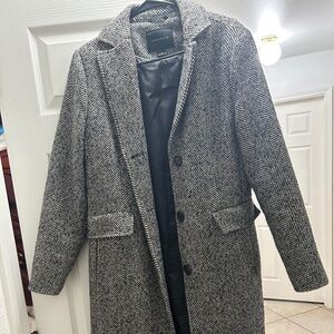 Long Herringbone Coat
